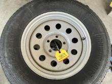 Used (4) Trailer Wheels w/ W-205-75-15 Tires