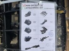 New MIVA Mini-Excavator 9 Pcs Sets