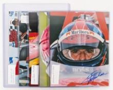 (5) Race Car Driver Signed Photographs