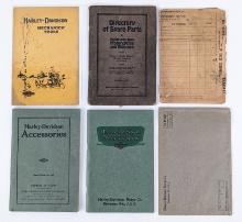 (4) 1910s & 20s Harley-Davidson Accessory Catalogs