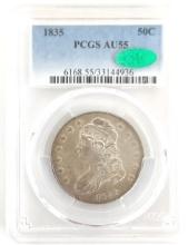 1835 U.S. Capped Bust Half Dollar PCGS AU 55