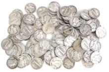 $10 Face Value 90% Silver Mercury Dimes