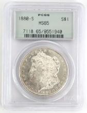 1880-S U.S. Morgan Silver Dollar PCGS MS 65