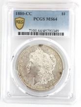 1880-CC U.S. Morgan Silver Dollar PCGS MS 64