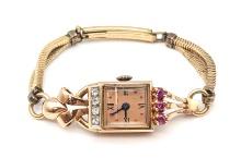 Ladies Munwill 14K Gold & Diamond Wristwatch