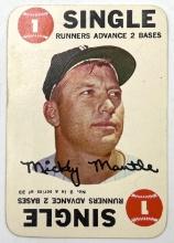 1968 Topps Game Card Mickey Mantle