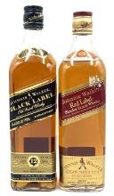 (2) Bottles of Johnny Walker Blended Whiskey