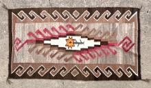 Native American Navajo Flower Handwoven Rug