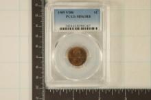 1909 VDB LINCOLN CENT PCGS MS63RB