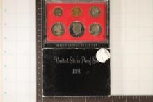 1981 US PROOF SET (WITH BOX)