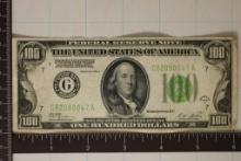 1928-A US $100 FRN REDEEMABLE IN GOLD ON DEMAND