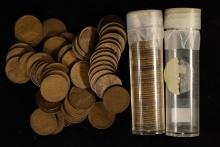 2-SOLID DATE ROLLS OF LINCOLN WHEAT CENTS: 1916 &