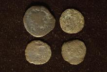 4-LATE ROMAN EMPIRE ANCIENT COINS