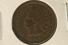 1905 INDIAN HEAD CENT VERY FINE "FULL LIBERTY"
