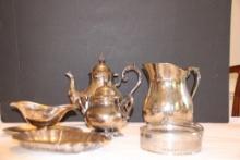 SIX PIECES OF SILVER PLATE