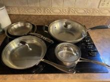 FIVE PIECES OF VERY GOOD COOKWARE