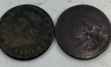 PAIR OF LARGE CENTS