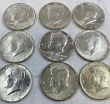 9 - 1964 KENNEDY HALVES