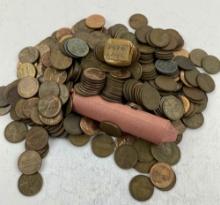 UNSEARCHED PENNIES - 2.3 POUNDS