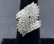 10K Yellow Gold and Diamond Cocktail Ring