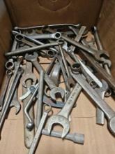 Box Lot Of Assorted Wrenches