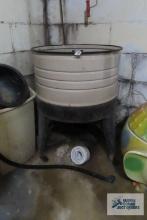 Metal wash barrel