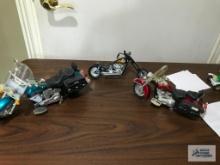 (3) ASSORTED MINIATURE MOTORCYCLE MODELS