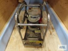 Hurst jaws of life rescue systems 12 volt hydraulic power unit with permanent magnet motor.
