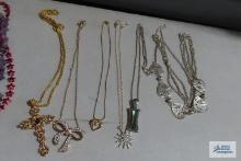 Lot of costume jewelry necklaces
