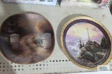 Two Thomas Kinkade plates