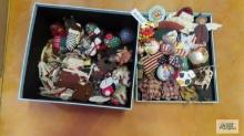 Lot of Christmas ornaments and decorations