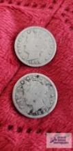 (2) 1899 V nickels