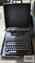 vintage Corona standard typewriter with case