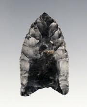 1 13/16" Paleo Fluted Clovis made from Coshocton Flint.  Madison Co., Ohio. Davis G-8 COA.
