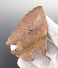 3" Snyders made from a colorful striped Chert. Found in Illinois by Dr. Wison near Big Creek.