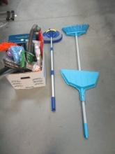 Broom,Dustpan, Plunger, Light Bulbs, Dust Cloths, etc.
