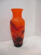 Cameo Glass Vase marked Galle