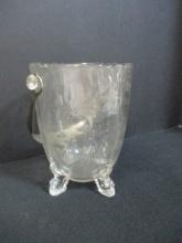 Heisey Queen Ann Dolphin Footed Ice Bucket w/Handle