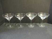Set of 4 Margarita Stem Glasses