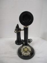 Vintage Candlestick Rotary Dial Telephone