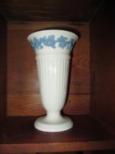 Wedgwood Embossed Queen's Ware Footed Vase