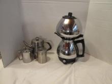 Sunbeam Electric CoffeeMaster, Stainless Teapot, Creamer and Shaker