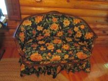 Custom Upholstered Victorian Love Seat