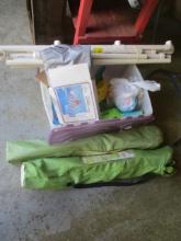 Tote of Toys, Games and 2 Folding Chairs