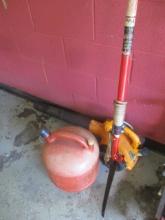 Pole Saw, Gas Can and Poulan Pro Blower