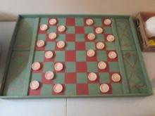 Folk Art Checker Board