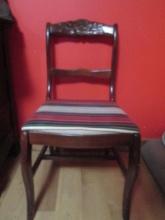 Carved Wood Victorian Style Side Chair