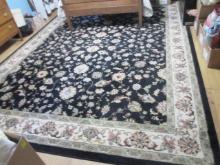 Dalyn Black and Ivory Floral Area Rug