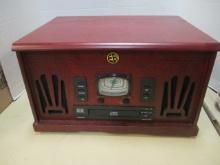 Electro Brand Model 9246CGB Turntable AM/FM Radio with CD Player
