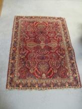 Vintage Hand Knotted Persian Style Area Rug